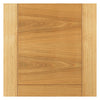 J B Kind Oak Contemporary Mistral Flush Fire Door - Decorative Grooves - 30 Minute Fire Rated - Prefinished