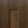 Single Sliding Door & Track - Axis Shaker Walnut Panelled Door - Prefinished