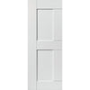 J B Kind Eccentro White Primed Panel Fire Door Pair - 30 Minute Fire Rated