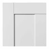 Three Sliding Wardrobe Doors & Frame Kit - Eccentro White Primed Door