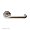 Steelworx CSL1190 Lever Latch Handles on Sprung Rose - 2 Finishes