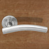 Steelworx CSL1193 Lever Latch Handles on Sprung Rose - 2 Finishes