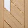 Bespoke Thruslide Monza Oak Glazed - 2 Sliding Doors and Frame Kit