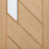 Bespoke Thruslide Surface Monza Oak Glazed - Sliding Double Door and Track Kit