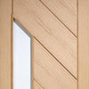 Bespoke Thruslide Monza Oak Glazed 4 Door Wardrobe and Frame Kit