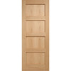 LPD Joinery Bespoke Contemporary 4P Oak Fire Door Pair - 1/2 Hour Fire Rated
