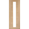 Bespoke Forli Oak Glazed Door Pair - Aluminium Inlay - Prefinished