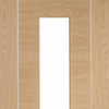 Bespoke Thrufold Forli Oak Glazed Folding 3+2 Door - Aluminium Inlay - Prefinished