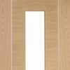 Bespoke Thrufold Forli Oak Glazed Folding 2+2 Door - Aluminium Inlay - Prefinished