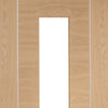 Bespoke Forli Oak Glazed Door Pair - Aluminium Inlay - Prefinished