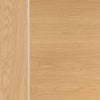 Bespoke Thrufold Forli Oak Flush Folding 3+2 Door - Aluminium Inlay - Prefinished