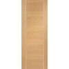 Three Sliding Wardrobe Doors & Frame Kit - Forli Oak Flush Door - Aluminium Inlay - Prefinished