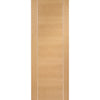 Bespoke Thrufold Forli Oak Flush Folding 2+0 Door - Aluminium Inlay - Prefinished