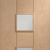 Bespoke Thruslide Messina Oak Glazed 2 Door Wardrobe and Frame Kit