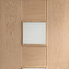 Bespoke Thruslide Messina Oak Glazed - 2 Sliding Doors and Frame Kit