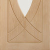 Treviso contemporary interior door with clear glass