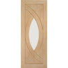 Treviso contemporary interior door with clear glass