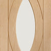 Treviso contemporary interior door with clear glass
