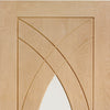 Treviso contemporary interior door with clear glass