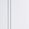 Two Sliding Wardrobe Doors & Frame Kit - Sierra Blanco Flush Door - White Painted