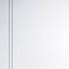Three Sliding Wardrobe Doors & Frame Kit - Sierra Blanco Flush Door - White Painted