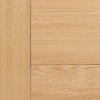 Bespoke Vancouver Oak 5P Style Flush Door Pair - Prefinished