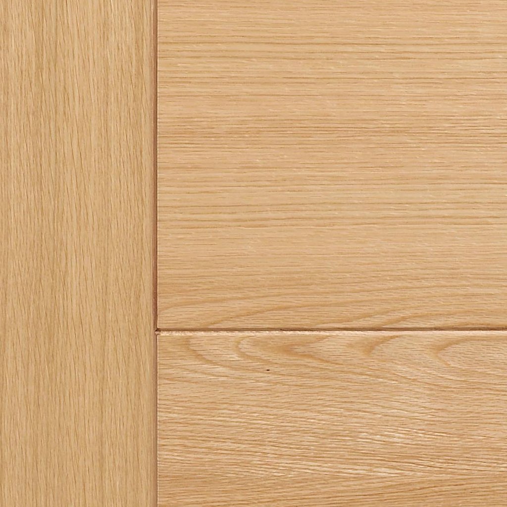 LPD Joinery Bespoke Fire Door Pair, Vancouver Oak 5P Flush Pair - 1/2 Hour Fire Rated - Prefinished