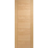 Vancouver Oak 5 Panel Flush Evokit Pocket Fire Door Detail - 30 Minute Fire Rated - Prefinished