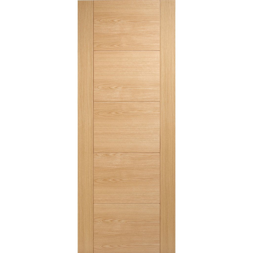 LPD Joinery Bespoke Fire Door, Vancouver Oak 5P Flush - 1/2 Hour Fire Rated - Prefinished
