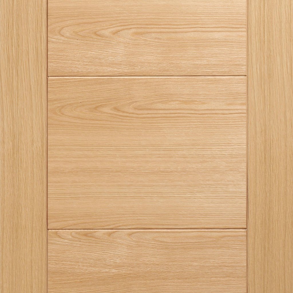 Bespoke Vancouver Oak 5P Style Flush Single Pocket Door Detail - Prefinished