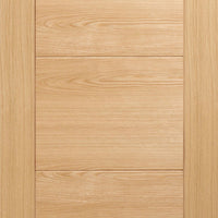 Vancouver Oak 5 Panel Flush Evokit Pocket Fire Door Detail - 30 Minute Fire Rated - Prefinished