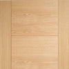 Bespoke Vancouver Oak 5P Style Flush Door Pair - Prefinished
