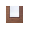 Ravenna Walnut Flush Single Evokit Pocket Door Detail - Clear Glass - Prefinished