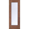 Bespoke Ravenna Walnut Glazed Single Frameless Pocket Door Detail - Prefinished