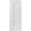J B Kind Geo White Primed Panel Fire Door Pair - 30 Minute Fire Rated