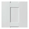 Two Sliding Doors and Frame Kit - Geo White Primed Door