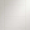 Six Folding Doors & Frame Kit - Palermo Flush 3+3 - White Primed