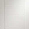 Single Sliding Door & Wall Track - Palermo Flush Door - White Primed