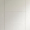 Bespoke Thruslide Surface Palermo Flush - Sliding Double Door and Track Kit - White Primed