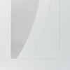 Four Sliding Doors and Frame Kit - Salerno Door - Clear Glass - White Primed