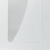 Bespoke Thruslide Surface Salerno Glazed - Sliding Door and Track Kit - White Primed