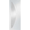 Six Folding Doors & Frame Kit - Salerno 3+3 - Clear Glass - White Primed