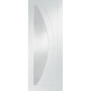 Salerno White Primed Door Pair - Clear Glass