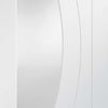 Bespoke Thrufold Salerno White Primed Glazed Folding 3+1 Door