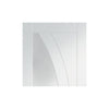Two Folding Doors & Frame Kit - Salerno 2+0 - Clear Glass - White Primed