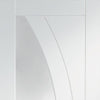 Bespoke Thruslide Surface Salerno Glazed - Sliding Door and Track Kit - White Primed