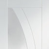 Fire Proof Salerno Fire Door - Clear Glass - 1/2 Hour Fire Rated - White Primed