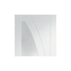 Salerno Double Evokit Pocket Door Detail - Clear Glass - Primed