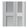 Shaker 4L Bifold Door - White Primed