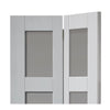 Shaker 4L Bifold Door - White Primed
